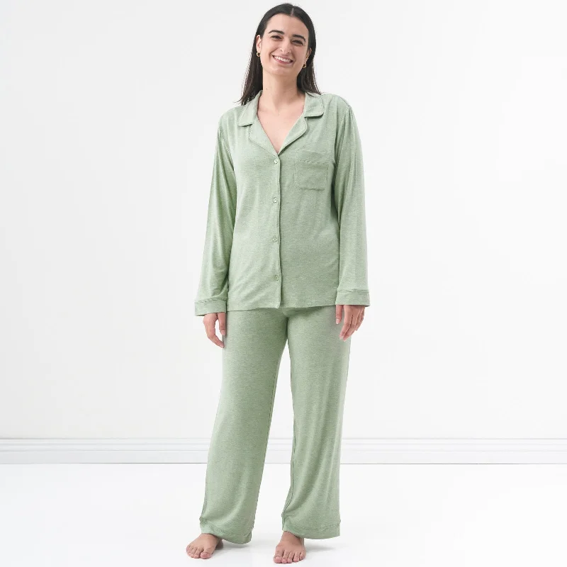 women's pajamas for those who value qualityHeather Sage Women's Long Sleeve Pajama Set