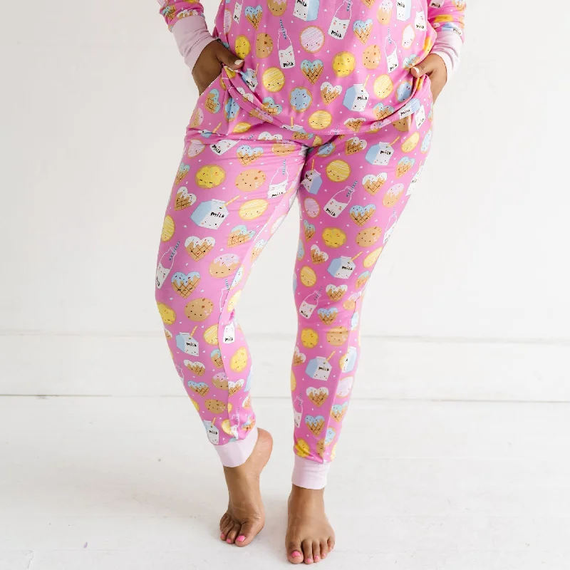 women's pajamas for those who cherish softnessPink Cookies & Milk Women's Pajama Pants