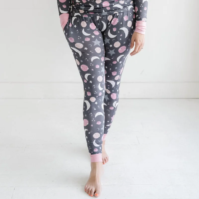 women's pajamas for campingPink To the Moon & Back Women's Pajama Pants