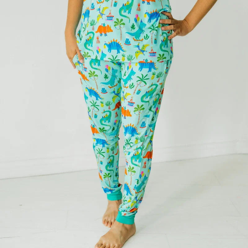 women's pajamas with pocketsPrehistoric Party Women's Pajama Pants